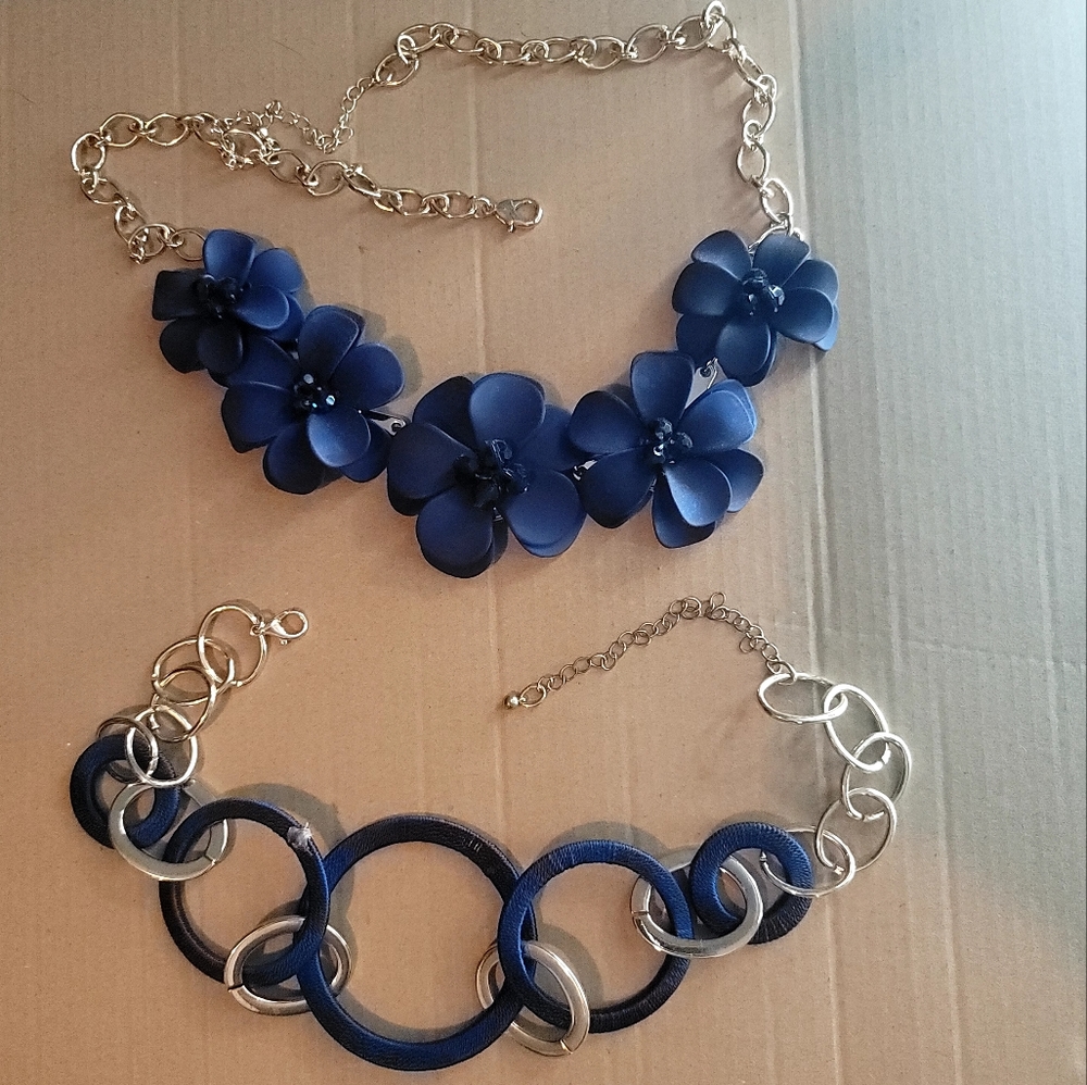 Navy blue necklace